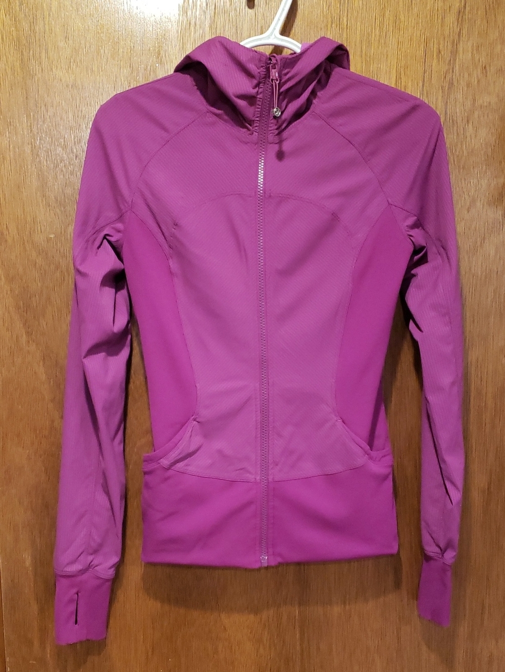 lululemon Reversible athletica Hooded Zip Jacket in Magenta Pink